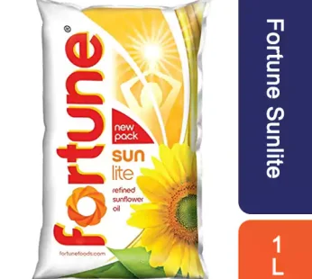 Fortune Sunlite Refined Sunflower Oil, 1L