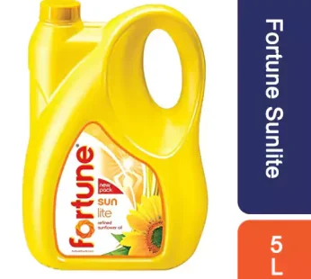 Fortune Sunlite Refined Sunflower Oil, 5L