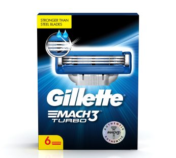 Gillette Mach 3 Turbo Blades- Pack of 6