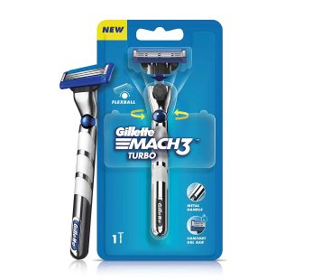 Gillette Mach3 Turbo Men’s Razor with Flexball Technology