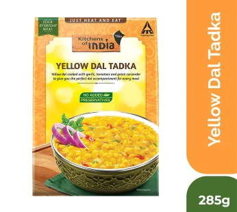 Kitchens of India Ready to Eat YELLOW DAL TADKA – Heat and Eat, Indian Meal